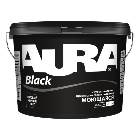 Aura Mattlatex Black