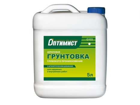 Грунтовка глубокого проникновения для наружных и внутренних работ G 103